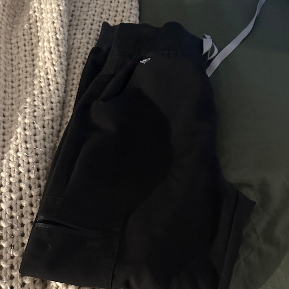 Figs Black Technical Jogger Pants